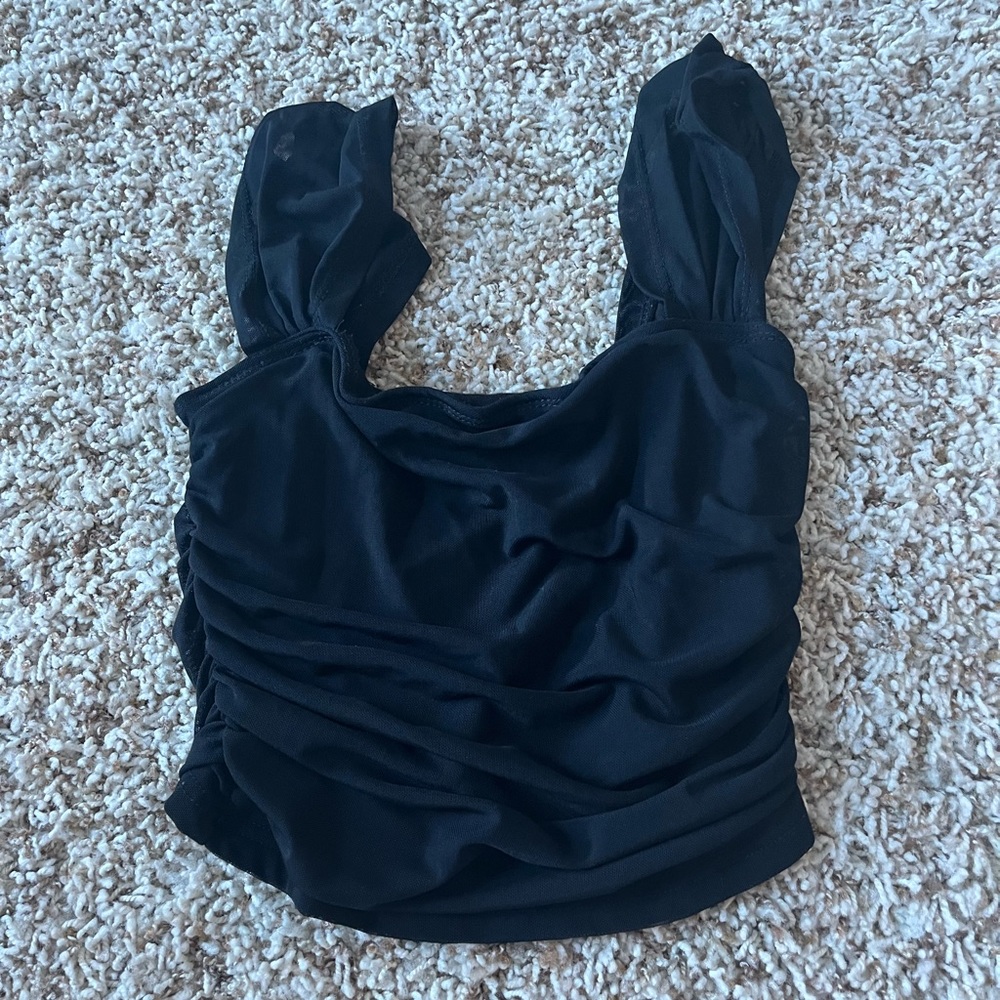 black tank top